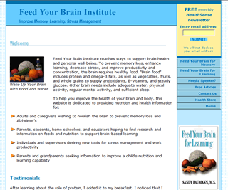 Click here to return to the Feed Your Brain Institute home page.  Alzheimer’s, parenting, Stress management, Alzheimer’s disease, relaxation, k-12 education, Nutrition fact, Nutrition food, Motivational speaker, Health nutrition, Nutrition information, Diet & nutrition, Child nutrition, Memory loss, keynote speaker, Productivity, Fast food nutrition, Brain food, Short-term memory loss, Brain-based learning, Christian speaker, Teacher professional development, Brain memory, Stress management tip, Health educator, Michigan, students