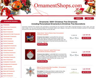 Ornament Listing Site
